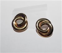 Orecchini Donna in Oro CG3315 DOPPIO CERCHIO PIATTI